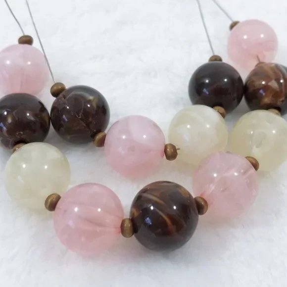 J. Crew Beaded Floating Necklace Earring Set - Picture 1 of 7